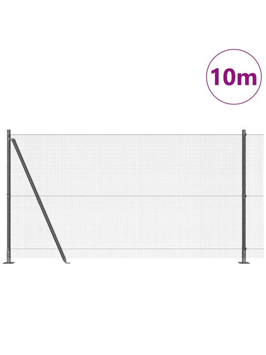 Žogs ar stabiem. pelēka 1.2 x 10 m tērauds