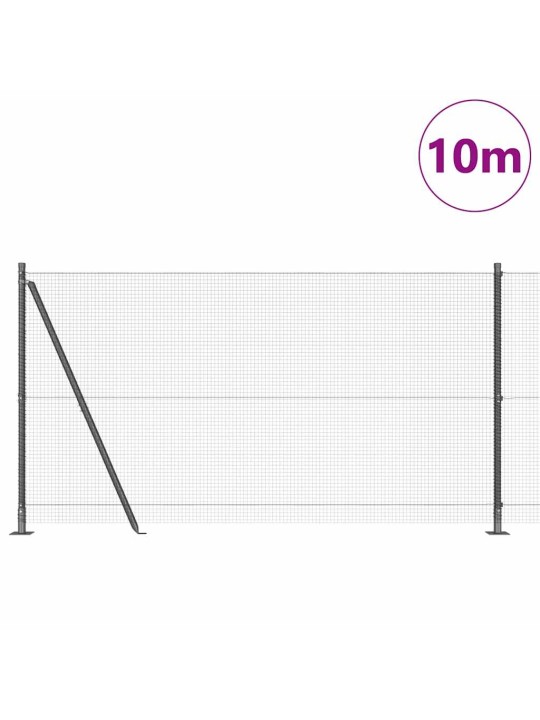 Žogs ar stabiem. pelēka 1.2 x 10 m tērauds