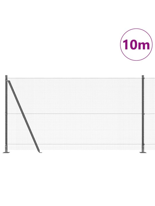 Žogs ar stabiem. pelēka 1.2 x 10 m tērauds