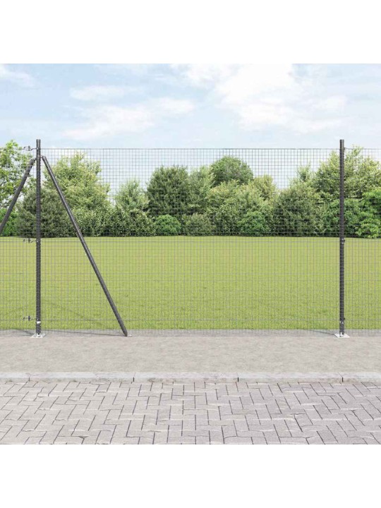 Žogs ar stabiem. pelēka 1.5 x 10 m tērauds