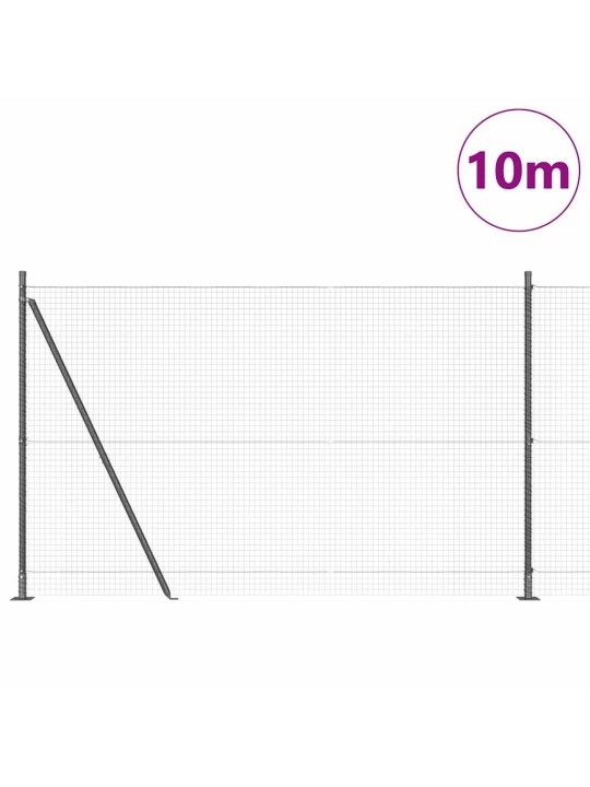 Žogs ar stabiem. pelēka 1.6 x 10 m tērauds