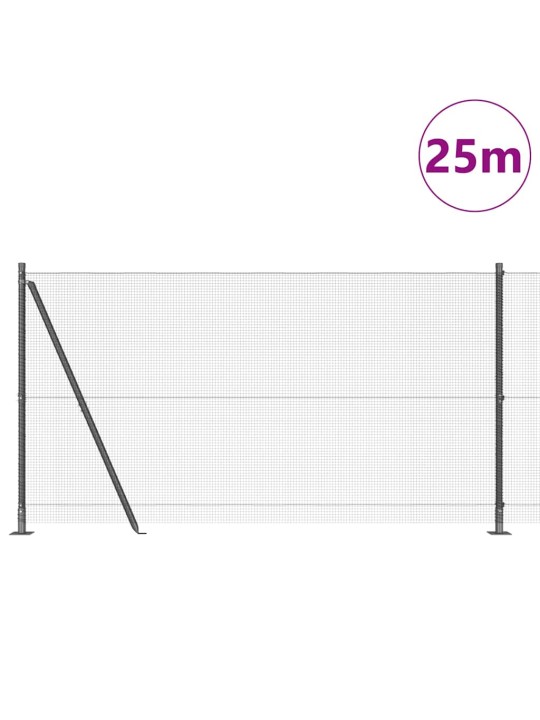 Žogs ar stabiem. pelēka 1.2 x 25 m tērauds