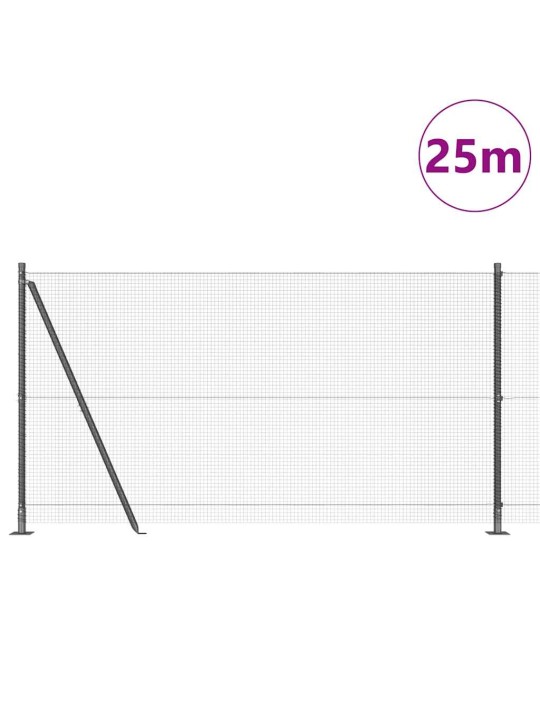 Žogs ar stabiem. pelēka 1.2 x 25 m tērauds