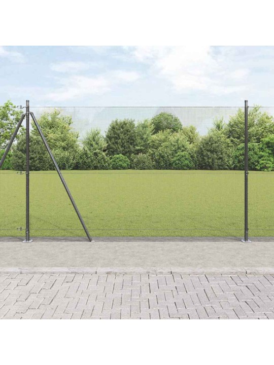 Žogs ar stabiem. pelēka 1.6 x 25 m tērauds