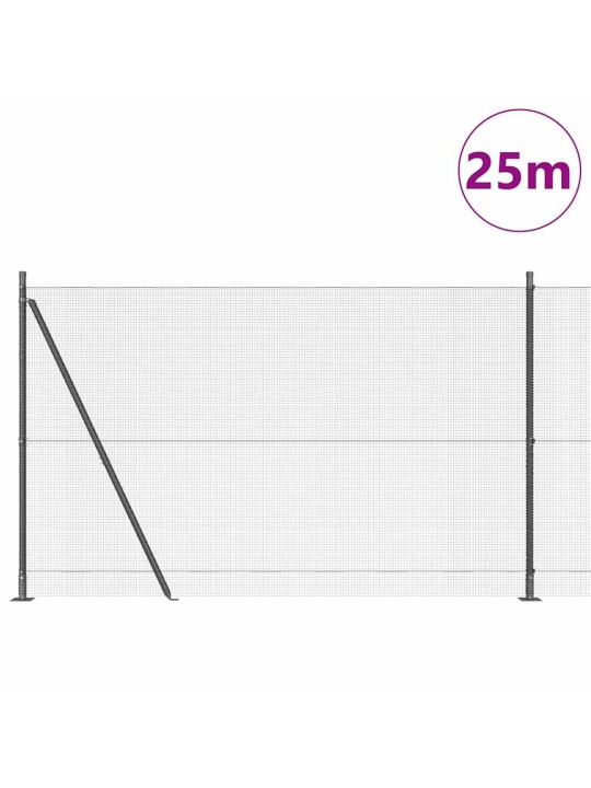 Žogs ar stabiem. pelēka 1.6 x 25 m tērauds