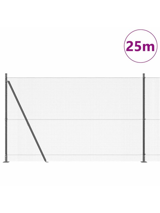Žogs ar stabiem. pelēka 1.6 x 25 m tērauds