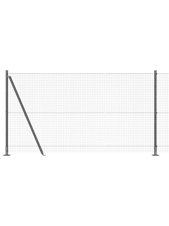 Žogs ar stabiem. pelēka 1.2 x 50 m tērauds
