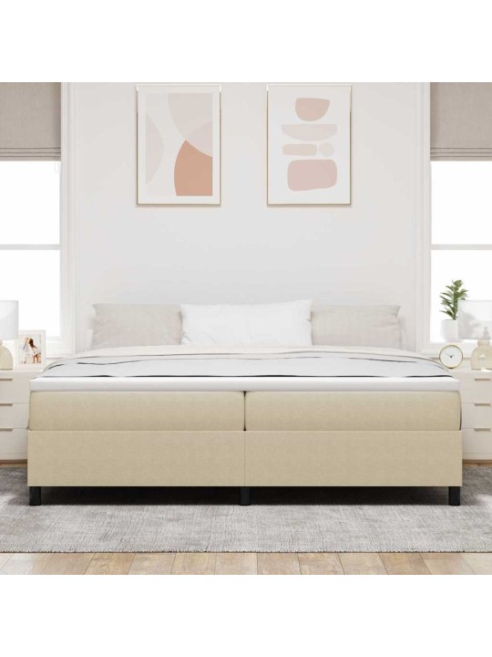 Kastītes atsperu gulta pelēki zaļa 200 x 200 cm