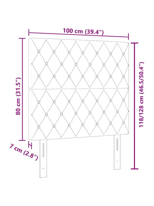 Samta gultas galvgalis argyle ar galvas klāju rozā 100 cm samts