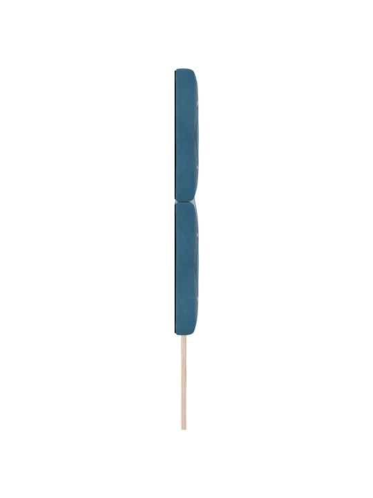 Samta galvaspats rombu raksts tumši zils 144 cm samts