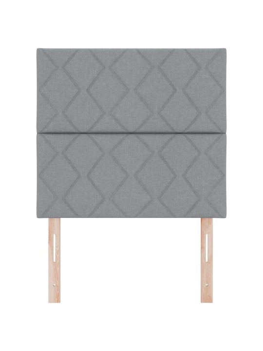 Auduma gultas galvgalis geometric gaiši pelēka 100 cm audums