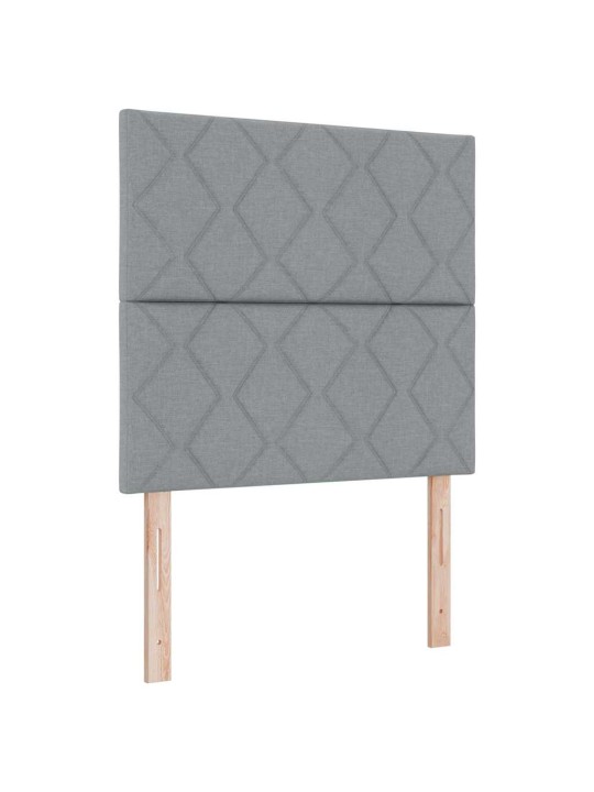 Auduma gultas galvgalis geometric gaiši pelēka 100 cm audums