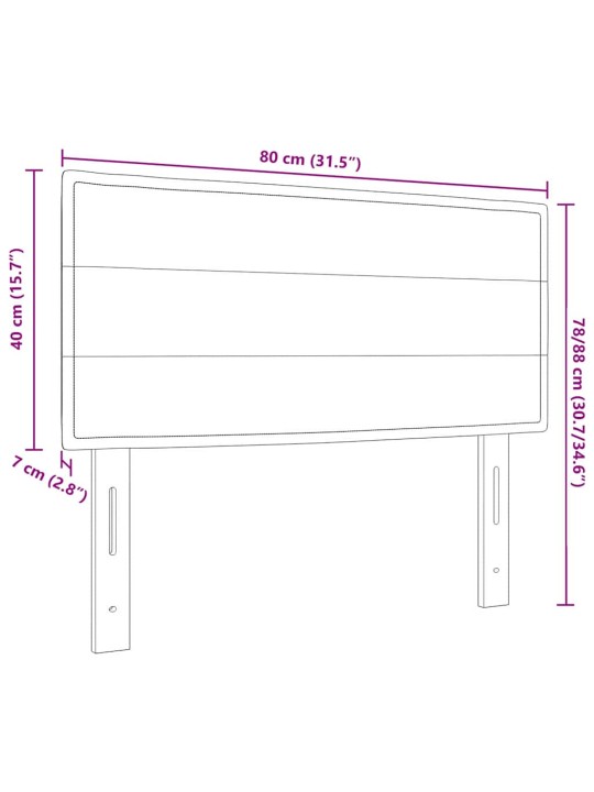 Led gultas galva ar led sloksnes lukturiem zila 80 cm audums