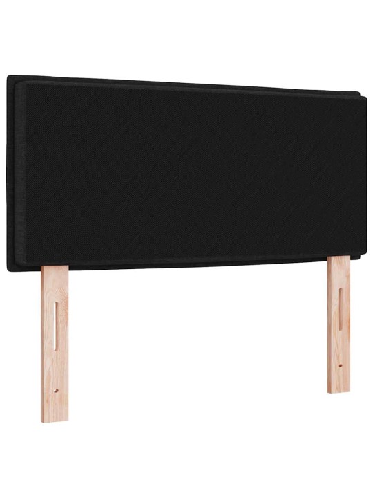 LED gultas galva ar LED sloksnes lukturiem melna 90 cm audums
