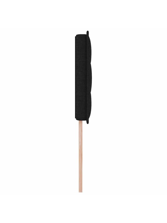 LED gultas galva ar LED sloksnes lukturiem melna 90 cm audums