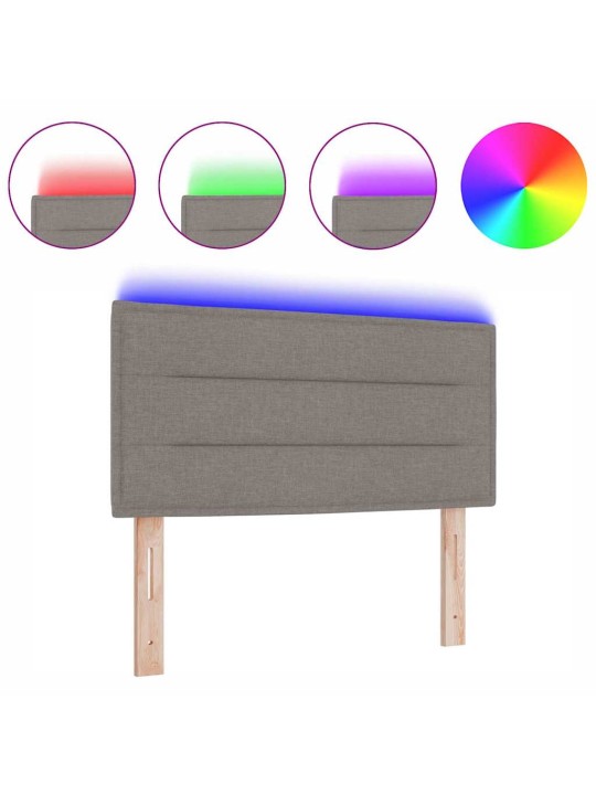 Led gultas galva ar galvas klāju pelēkbrūna 90 cm audums