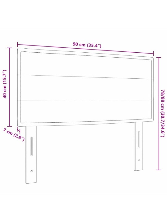 Led gultas galva ar led sloksnes lukturiem zila 90 cm audums