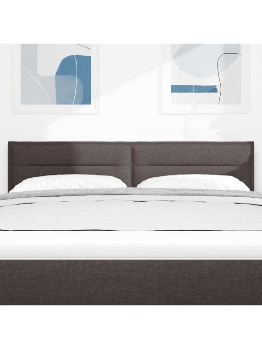 LED gultas galva ar galvas klāju tumši brūna 160 cm audums