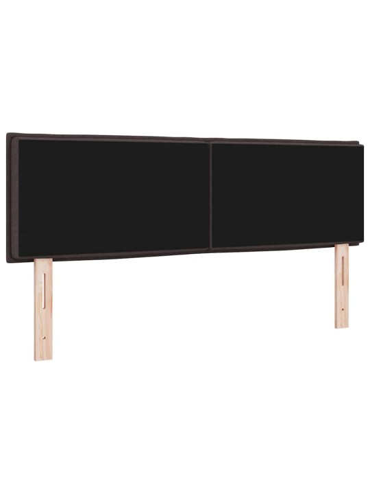 LED gultas galva ar galvas klāju tumši brūna 160 cm audums