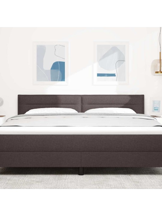 LED gultas galva ar galvas klāju tumši brūna 180 cm audums