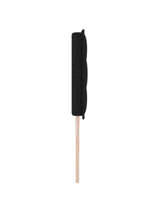 LED gultas galva ar LED sloksnes lukturiem melna 200 cm audums
