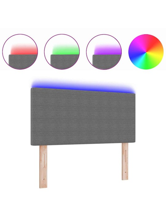 Led gultas galva ar galvas klāju gaiši pelēka 90 cm audums