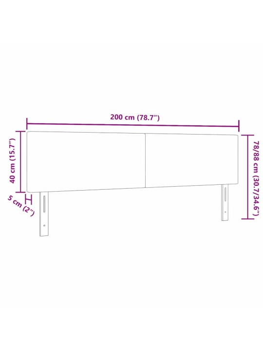 Led gultas galva ar galvas klāju pelēki zaļa 200 cm audums