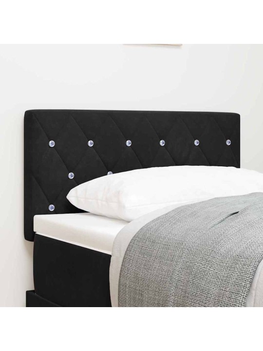 LED gultas galvgalis argyle ar galvas klāju melna 80 cm samts