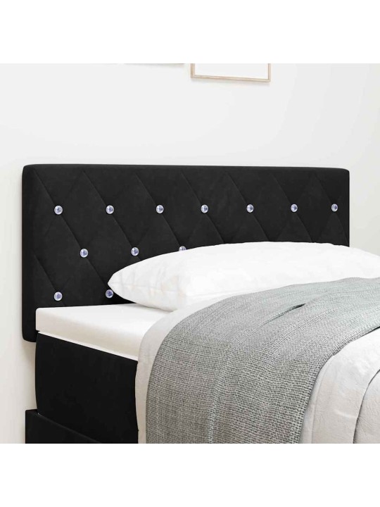 LED gultas galvgalis argyle ar galvas klāju melna 90 cm samts