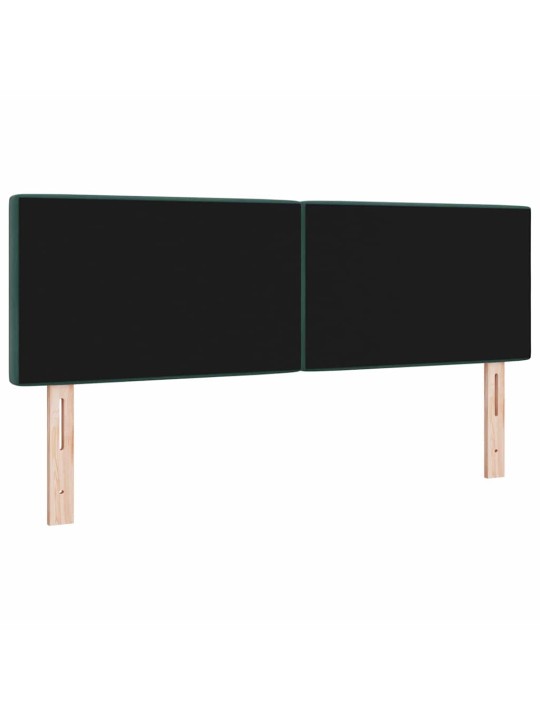 LED gultas galvgalis argyle manuāls tumši zaļa 80 cm samts