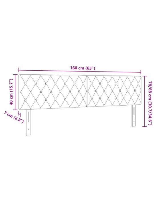 Led gultas galvgalis argyle manuāls tumši zila 80 cm samts