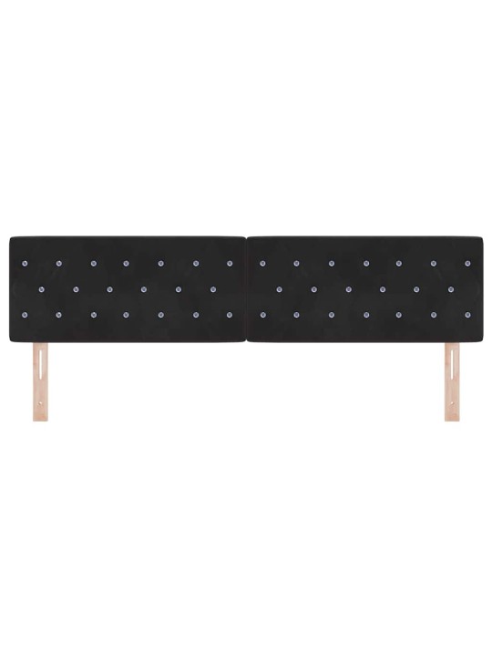 LED gultas galvgalis argyle ar galvas klāju melna 90 cm samts