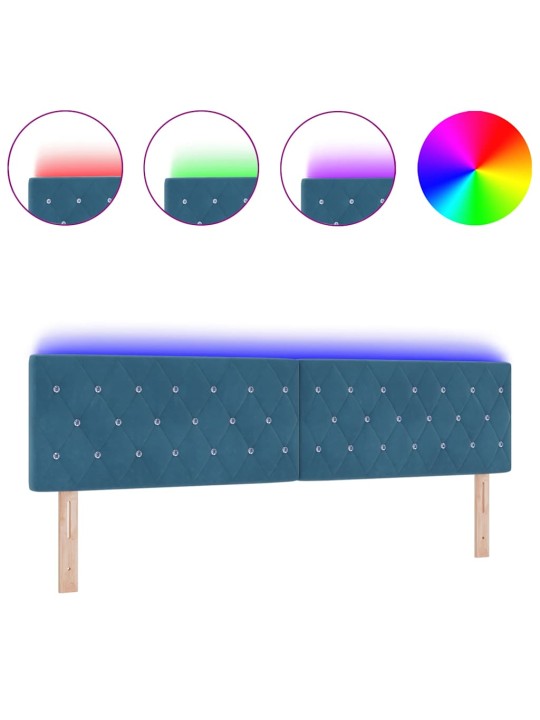 Led gultas galvgalis argyle manuāls tumši zila 90 cm samts