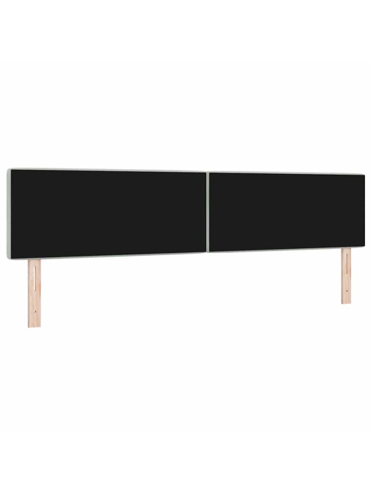 LED gultas galvgalis argyle manuāls gaiši pelēka 100 cm samts