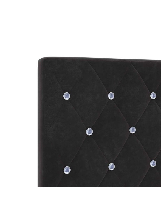 LED gultas galvgalis argyle ar galvas klāju melna 100 cm samts