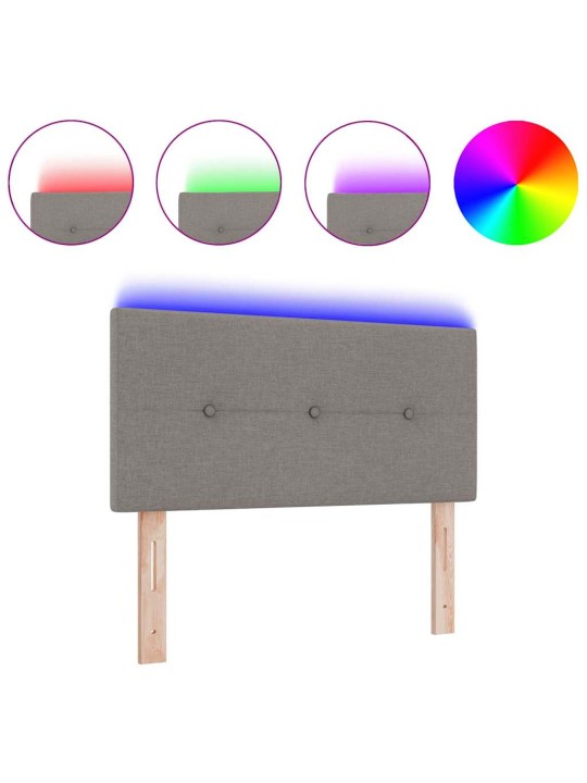LED gultas galvgalis ar galvas klāju pelēkbrūna 80 cm audums