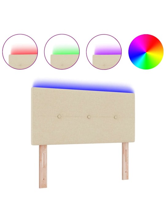 LED gultas galvgalis ar galvas klāju krēmkrāsa 90 cm audums