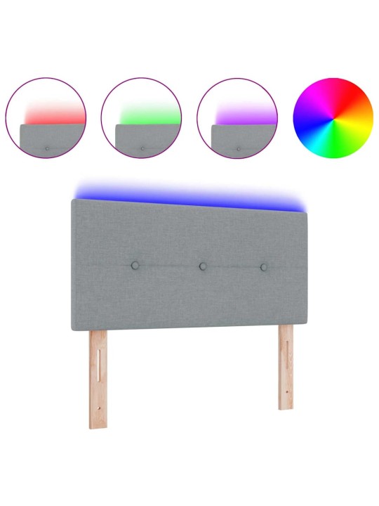 Led gultas galvgalis ar galvas klāju gaiši pelēka 100 cm audums