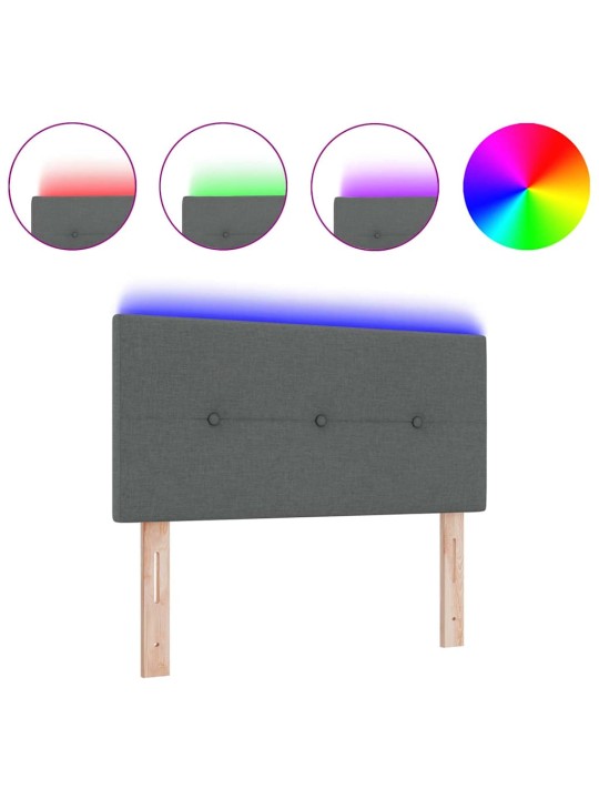 Led gultas galvgalis ar galvas klāju tumši pelēks 100 cm audums
