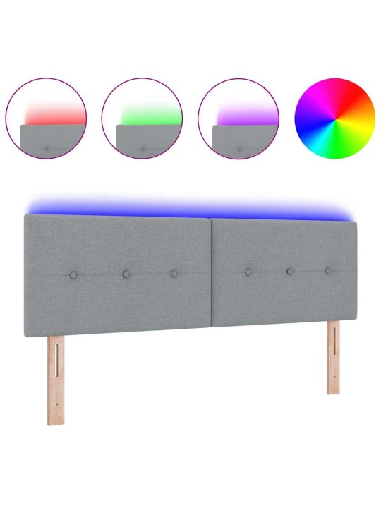 Led gultas galvgalis ar galvas klāju gaiši pelēka 144 cm audums