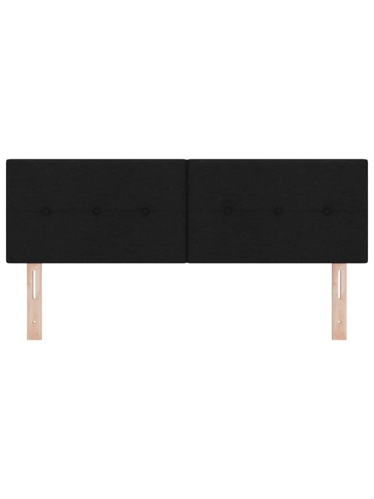 LED gultas galvgalis ar galvas klāju melna 144 cm audums