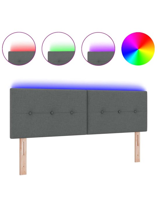 Led gultas galvgalis ar galvas klāju tumši pelēks 160 cm audums
