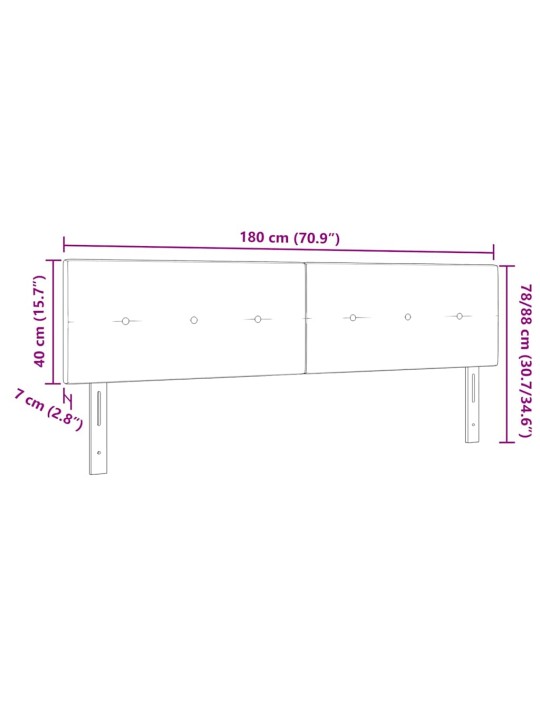 Led gultas galvgalis ar galvas klāju tumši brūna 180 cm audums