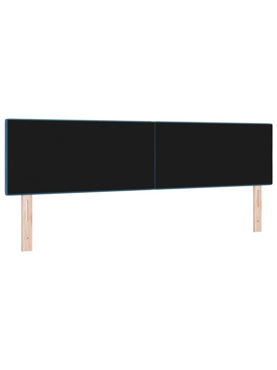 Galvgalis ar led sloksnes lukturiem regulējams zila 90 cm samts