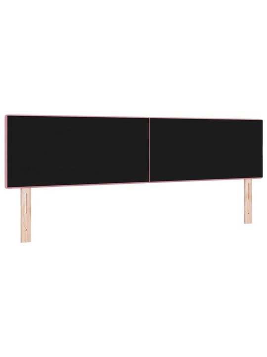 Galvgalis ar led sloksnes lukturiem regulējams rozā 90 cm samts