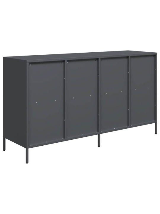 Kumode, antracītpelēka, 135x39x73,5 cm, auksti velmēts tērauds