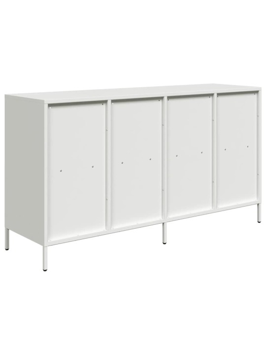 Kumode, balta, 135x39x73,5 cm, auksti velmēts tērauds