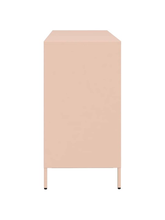 Kumode, rozā, 135x39x73,5 cm, auksti velmēts tērauds
