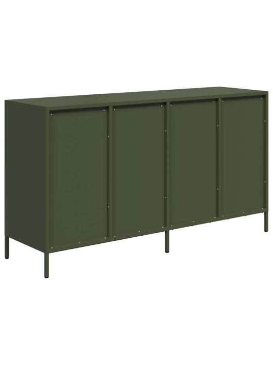 Kumode, olīvu zaļa, 135x39x73,5 cm, auksti velmēts tērauds