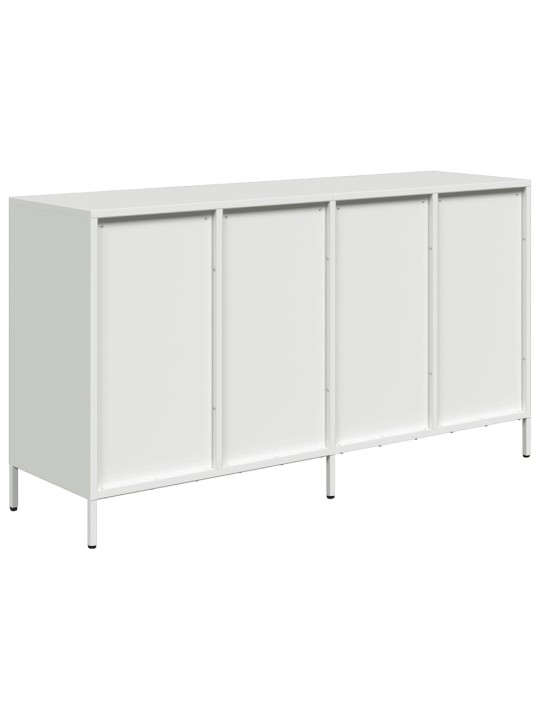 Kumode, balta, 135x39x73,5 cm, auksti velmēts tērauds